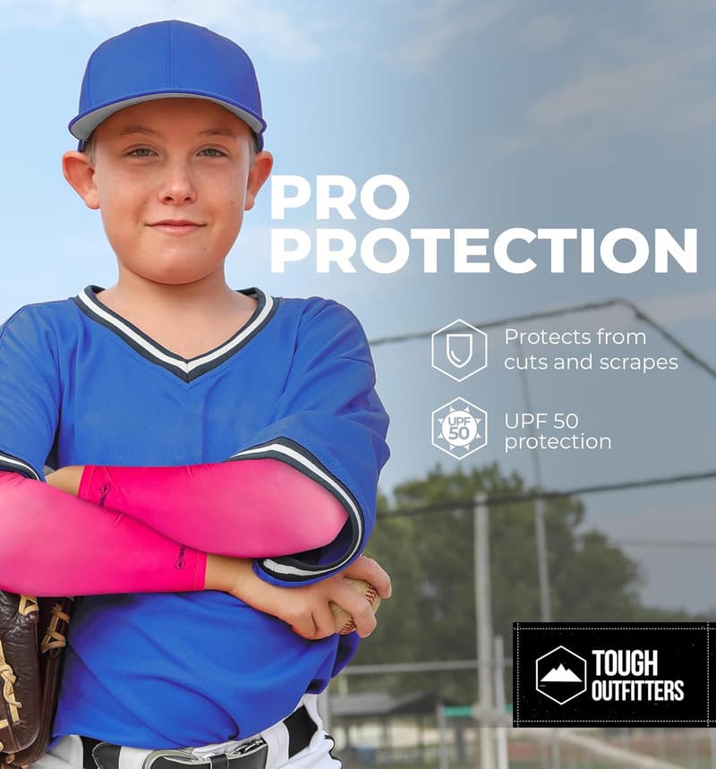 Compression Arm Sleeves for Youth & Adults - Sports Gear
