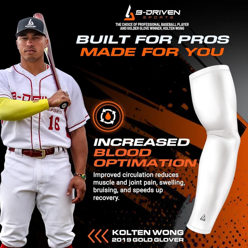 Pro-Fit Compression Arm Sleeve for Athletes - 1pc