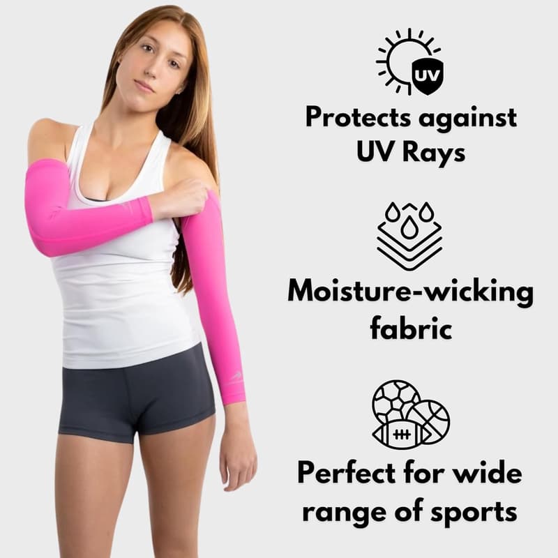 Sports Compression Arm Sleeves for Men & Women - UV Protection
