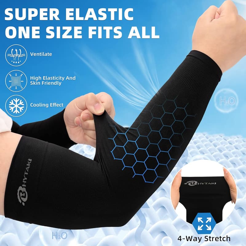 UPF 50 Cooling Arm Sleeves for Sports - Unisex