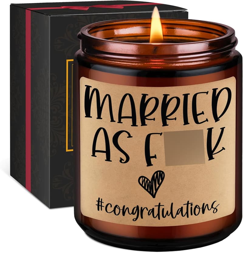 Newlywed Scented Candles - Fun Wedding Gift for Couples