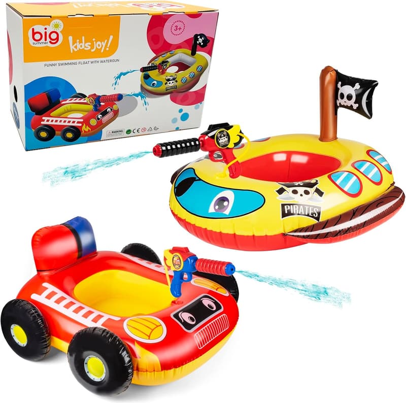 Kids' Inflatable Pool Float Toys Set with Water Guns