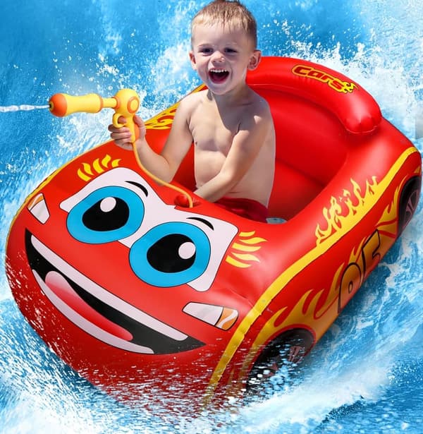 Kids Inflatable Pool Float with Water Gun – Summer Swimming Toy