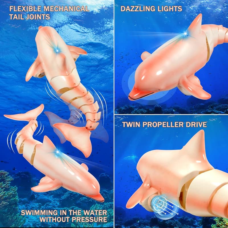 Remote Control Shark and Dolphin Pool Toys for Kids