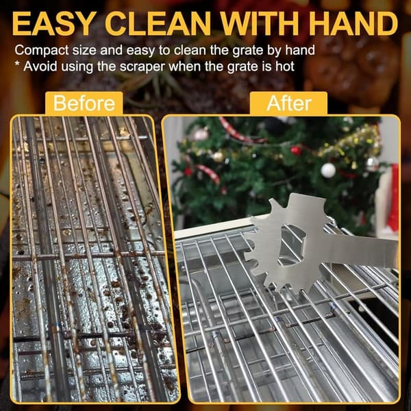Bristle-Free BBQ Grill Scraper - Ideal Gift for Men