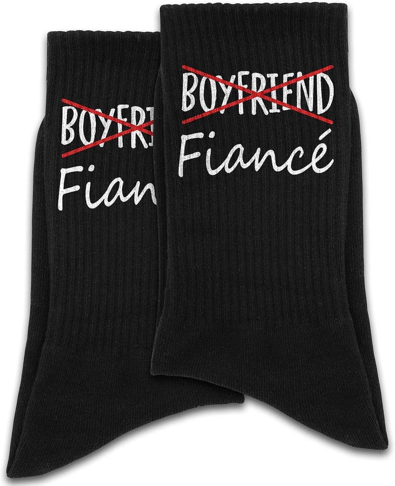 Fiance Socks - Unique Wedding Gift for Him