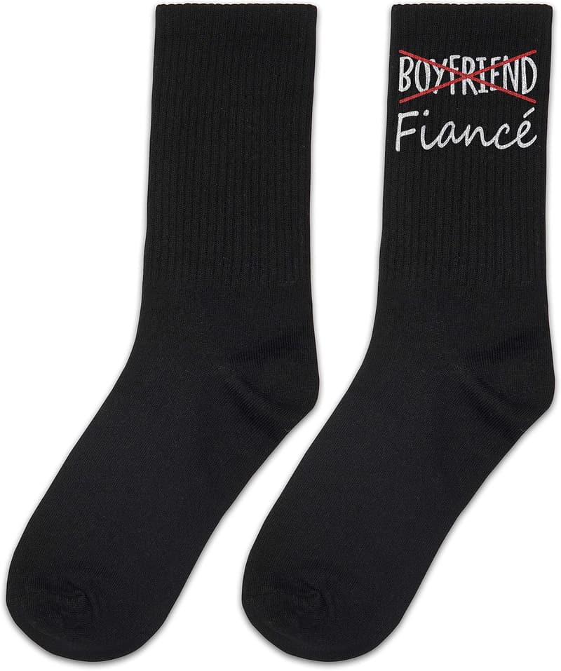 Fiance Socks - Unique Wedding Gift for Him