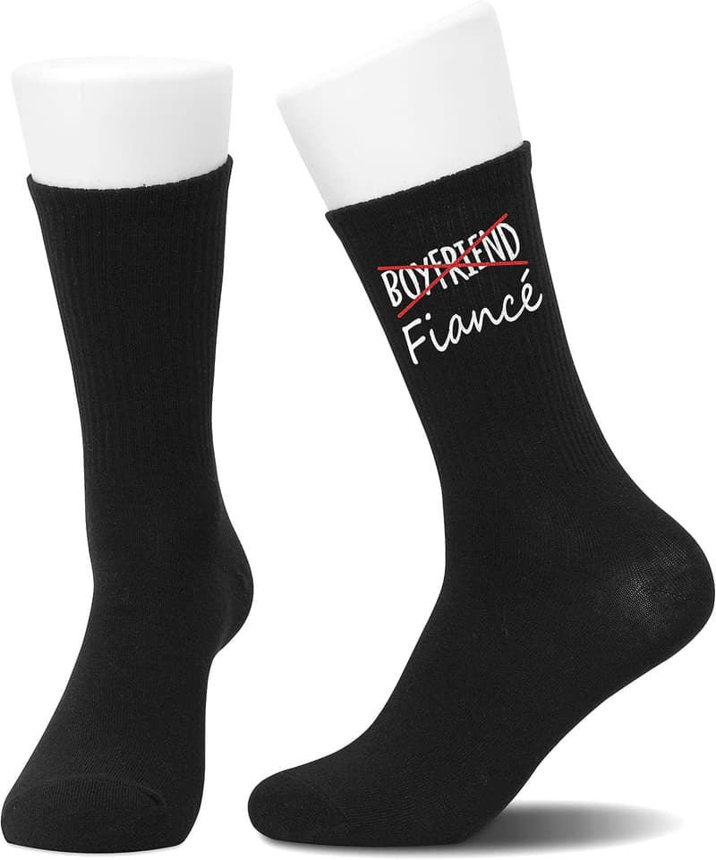Fiance Socks - Unique Wedding Gift for Him