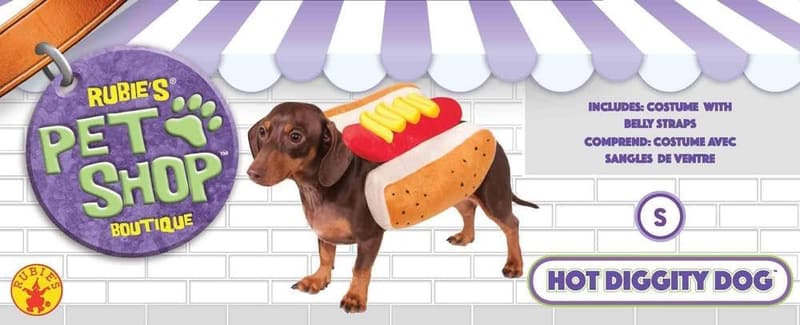 Small Hot Dog Pet Costume