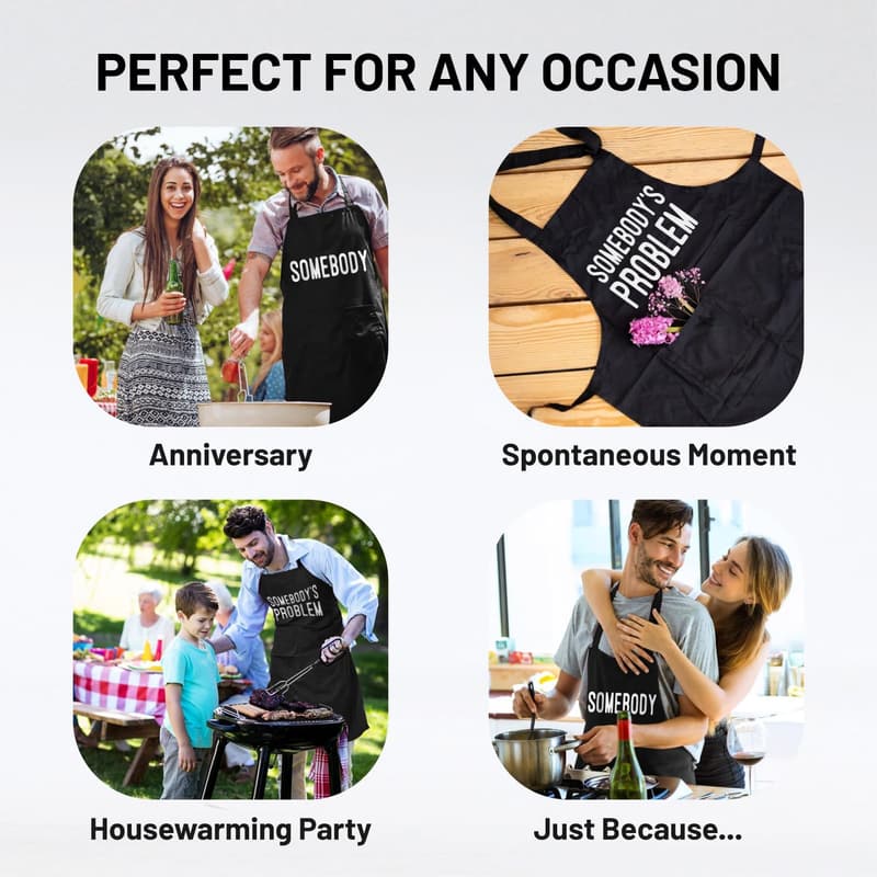 Anniversary Couple Aprons Gift Set for Him & Her