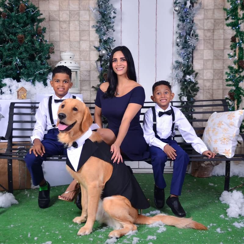 Formal Pet Tuxedo & Bandana Set for Weddings - Small Dogs