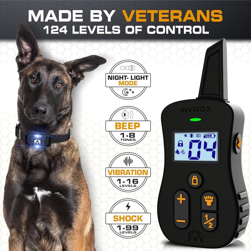 Ultra K9 X2 Dog Training Collar with Night-Light - ¾ Mile Range