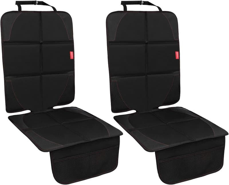 Waterproof Car Seat Protectors for Kids & Pets - 2 Pack Black