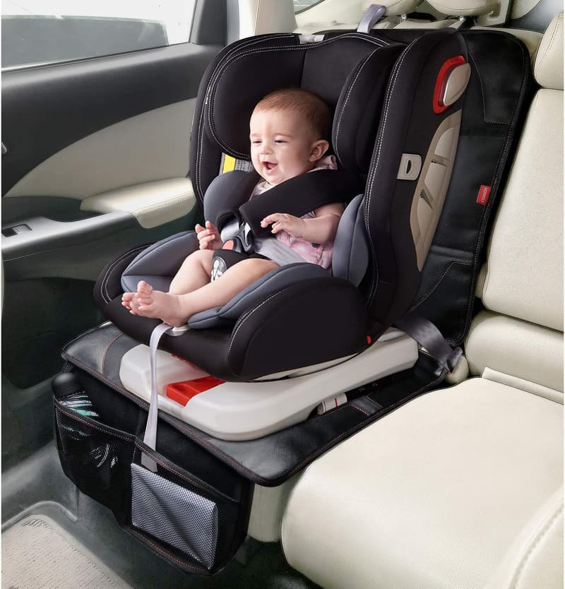 Waterproof Car Seat Protectors for Kids & Pets - 2 Pack Black