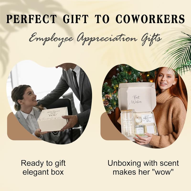 Employee Appreciation Gift - 16oz Glass Cup for Coworkers