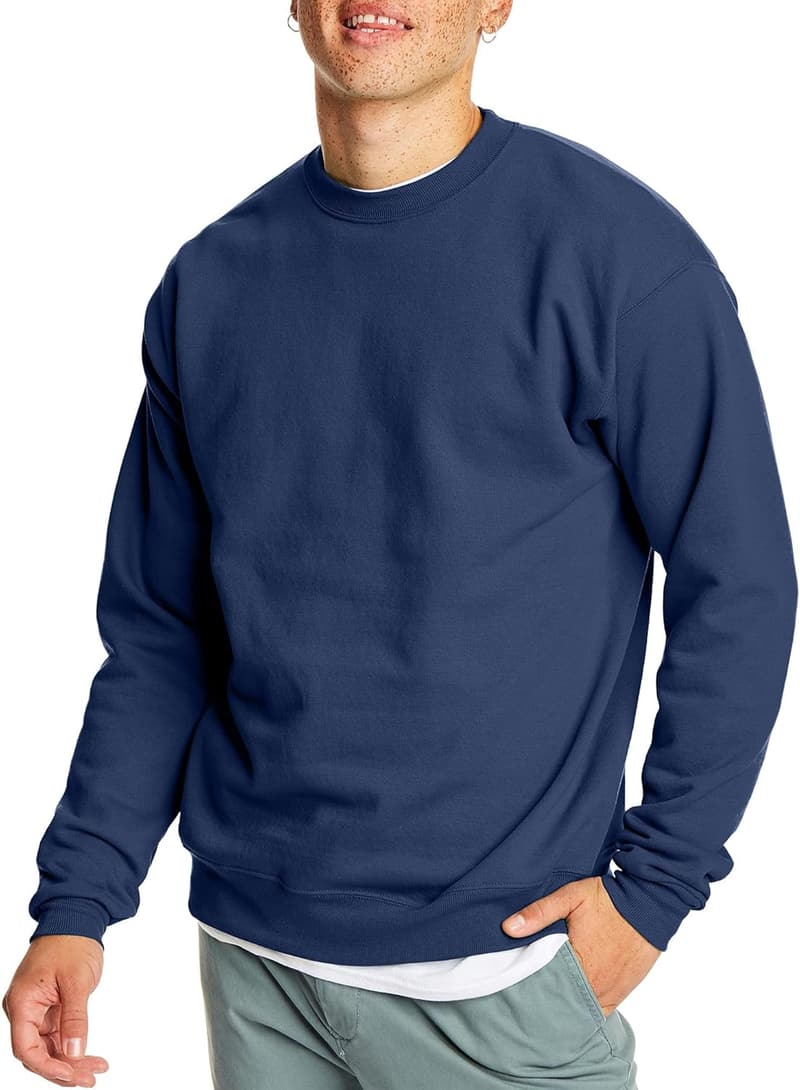 EcoSmart Fleece Pullover Sweatshirt for Men, 1 or 2 Pack