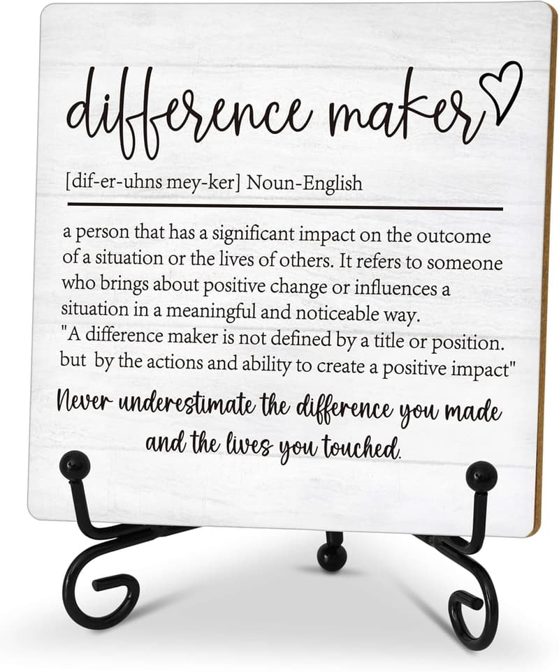 Inspirational Wood Plaque Gift for Women Coworkers