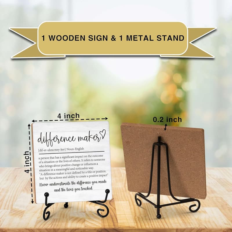 Inspirational Wood Plaque Gift for Women Coworkers
