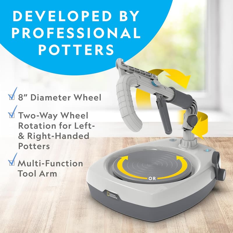 Pottery Wheel Kit for Teens & Adults with Clay and Tools