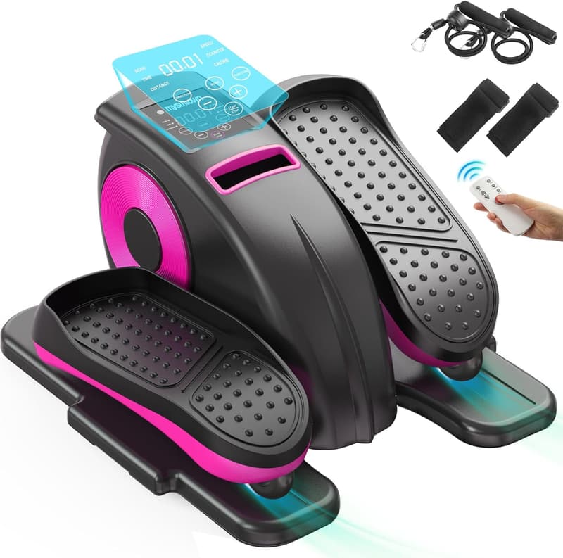 Portable Under Desk Elliptical Machine for Seniors - 12 Speeds