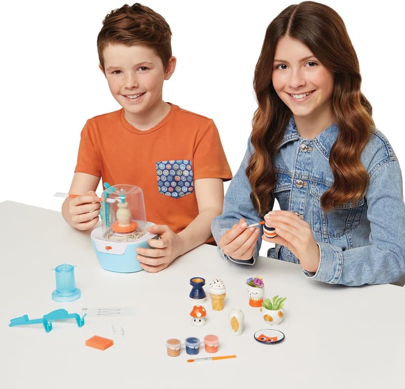 Mini Pottery Studio DIY Kit - 26-Piece Air Dry Clay Set for Kids