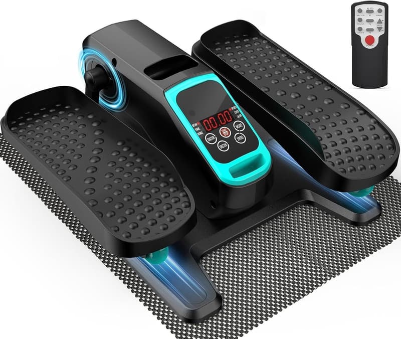 Mini Motorized Under Desk Elliptical for Seniors, 12-Speed