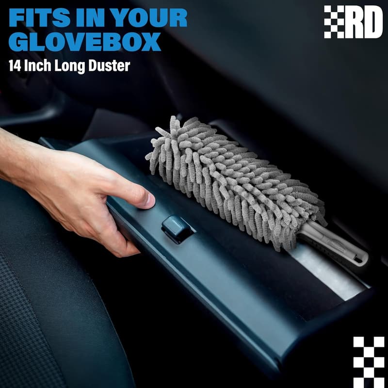 Interior Car Duster Brush - Lint & Scratch Free, Women’s Accessory