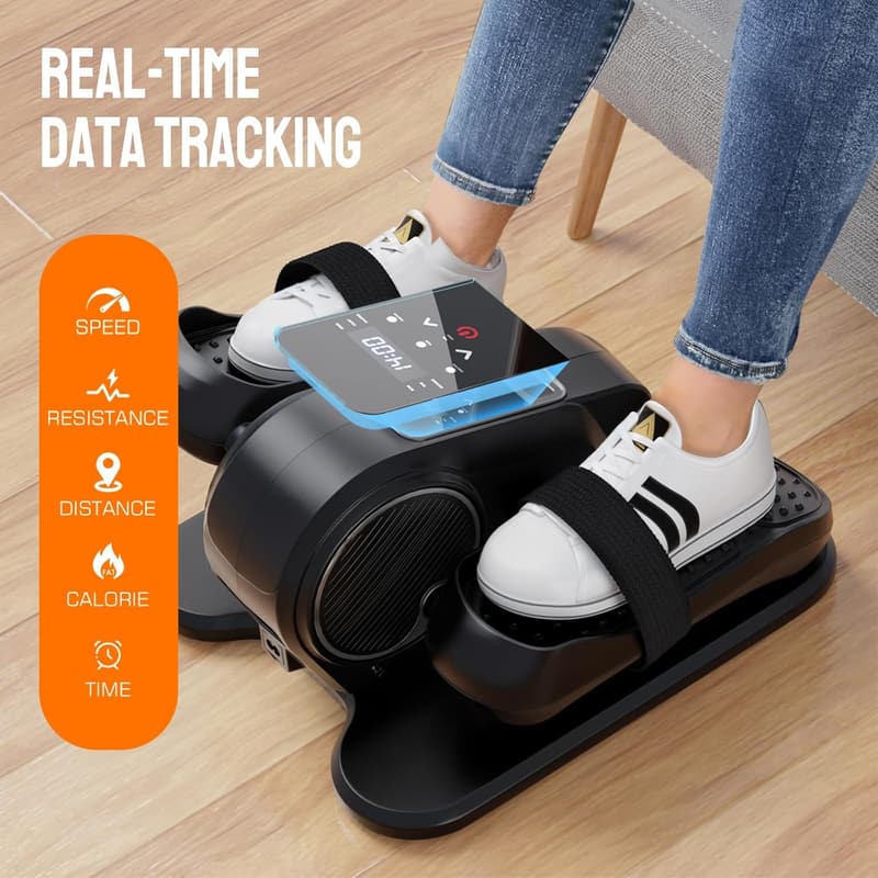 Portable Under Desk Elliptical Machine with 12 Speed Levels