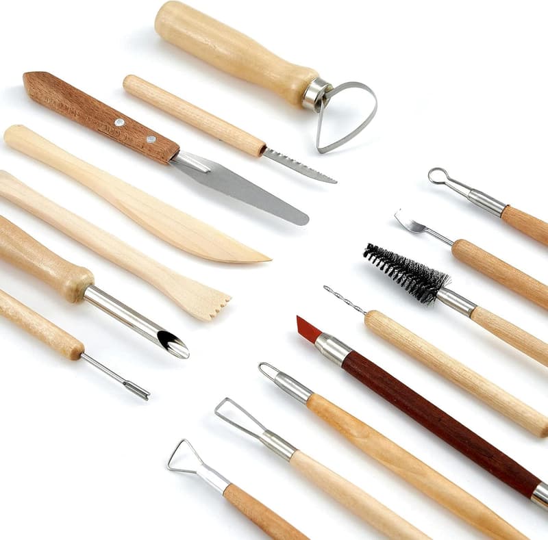 Pottery Tool Kit - 43-Piece Sculpting Set with Carrying Case