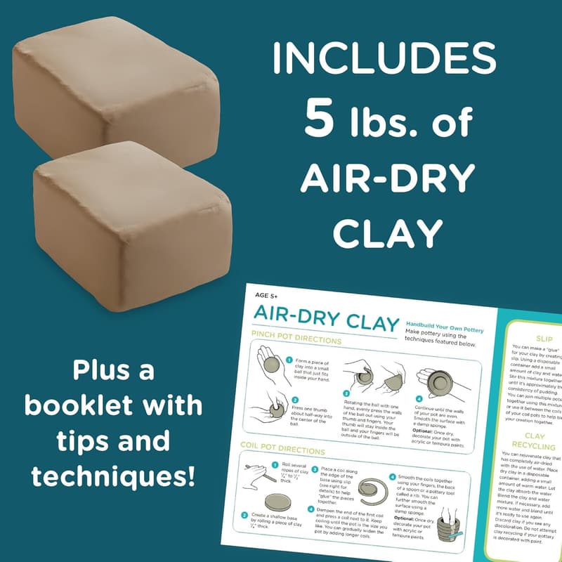 MindWare Pottery Wheel Air-Dry Clay Refill