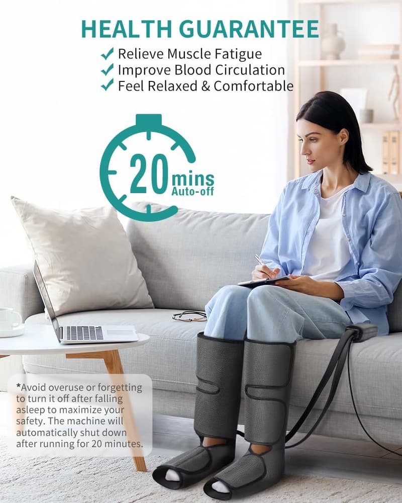 Leg Massager with Air Compression for Circulation and Relaxation