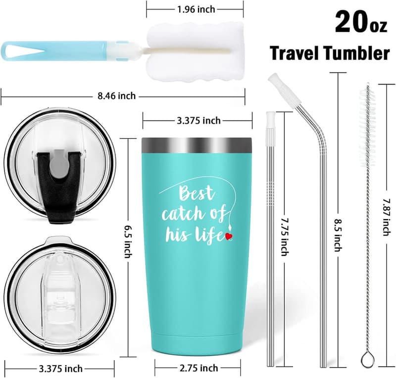Wedding Anniversary Travel Tumblers - 20oz Couples Gift