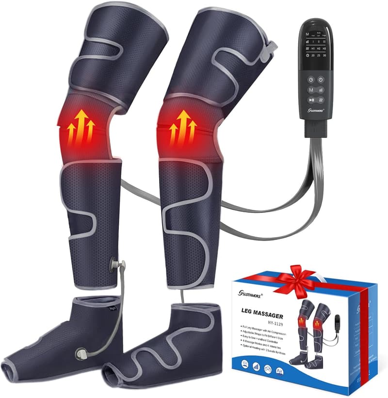 Foot and Leg Massager with Heat & Compression - Gift for Parents