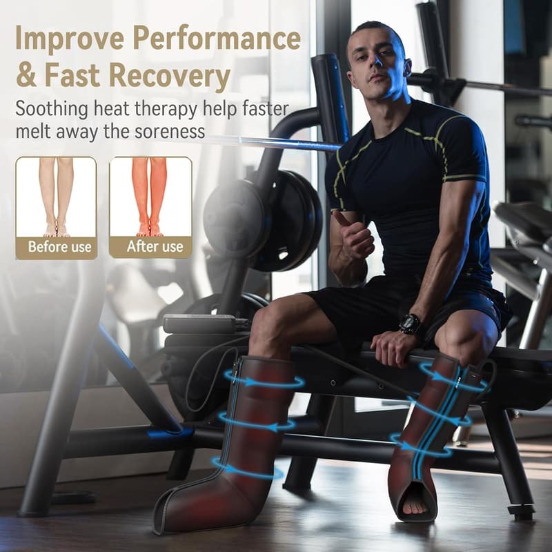 Leg Massager with Heat – Compression Foot & Calf Relief for Parents