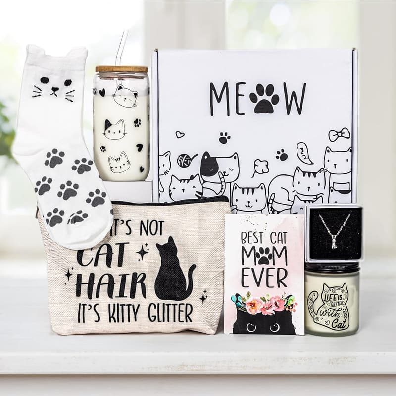 Funny Cat Lover Gift Box for Cat Moms - Mother's Day, Geburtstag