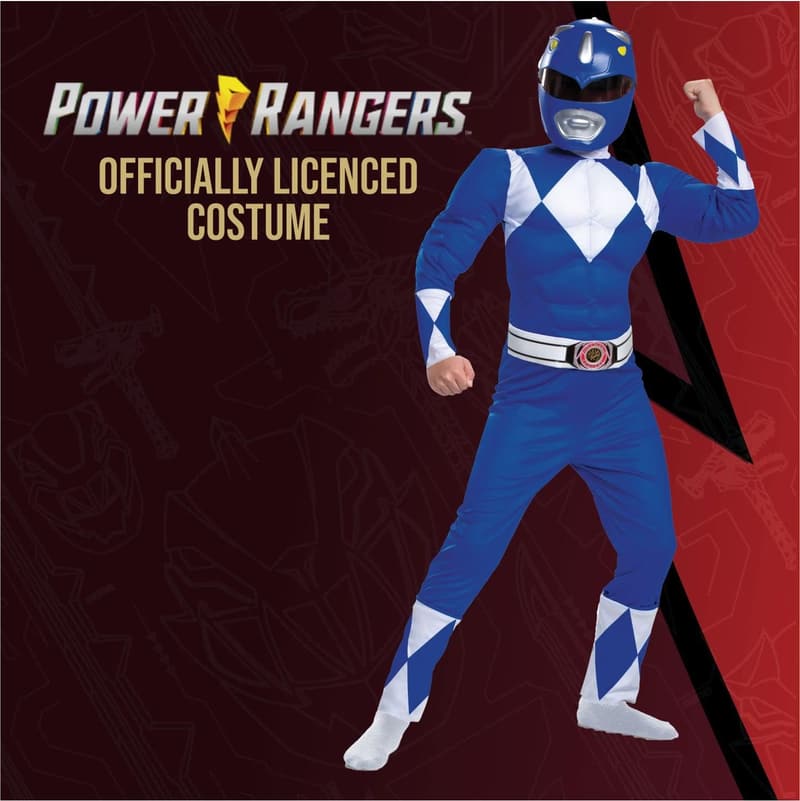 Boys Blue Ranger Costume for Dress-Up