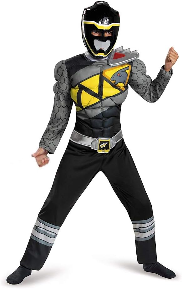 Kids' Black Ranger Dino Charge Costume with Mask
