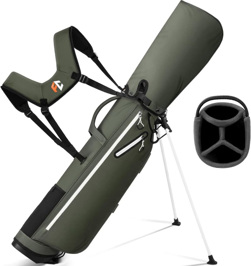 Lightweight Golf Stand Bag with 4-Way Dividers for 10 Clubs
