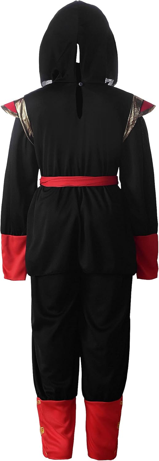 Kids Ninja Costume in Black & Red