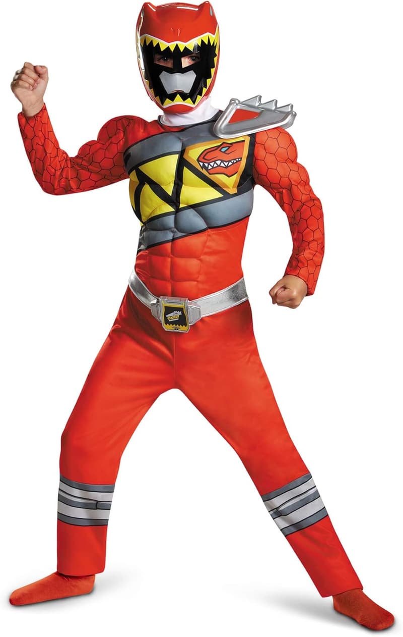 Boys' Red Ranger Muscle Costume - Power Rangers Dino Charge