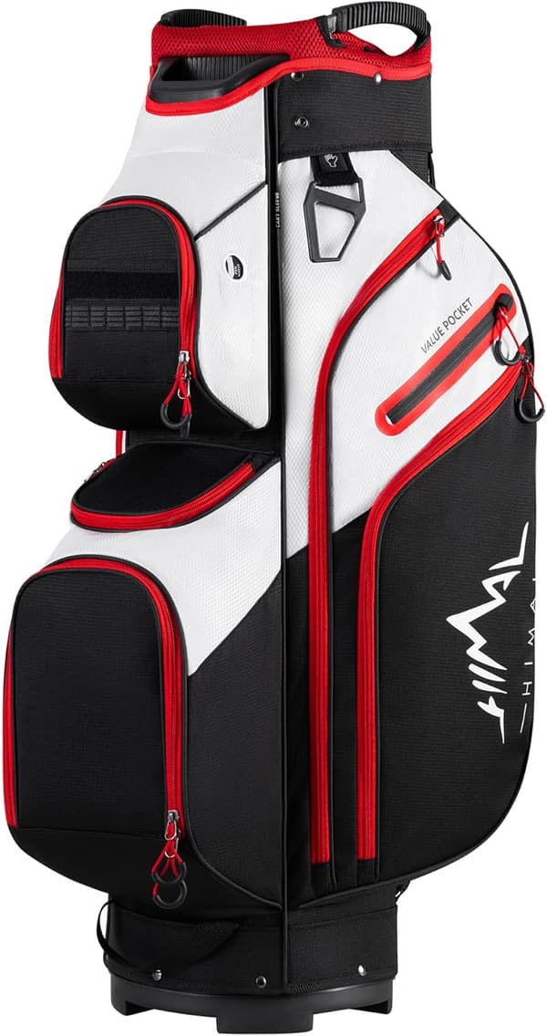 15-Way Organizer Golf Cart Bag with Handles & Rain Cover