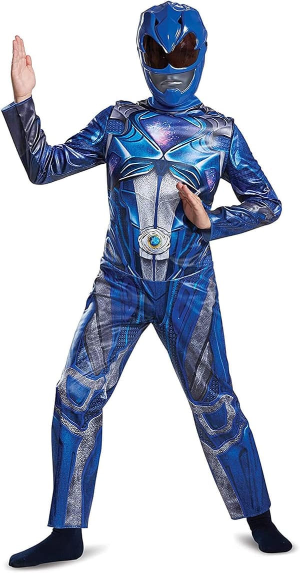 Kids' Blue Power Rangers Costume with Mask