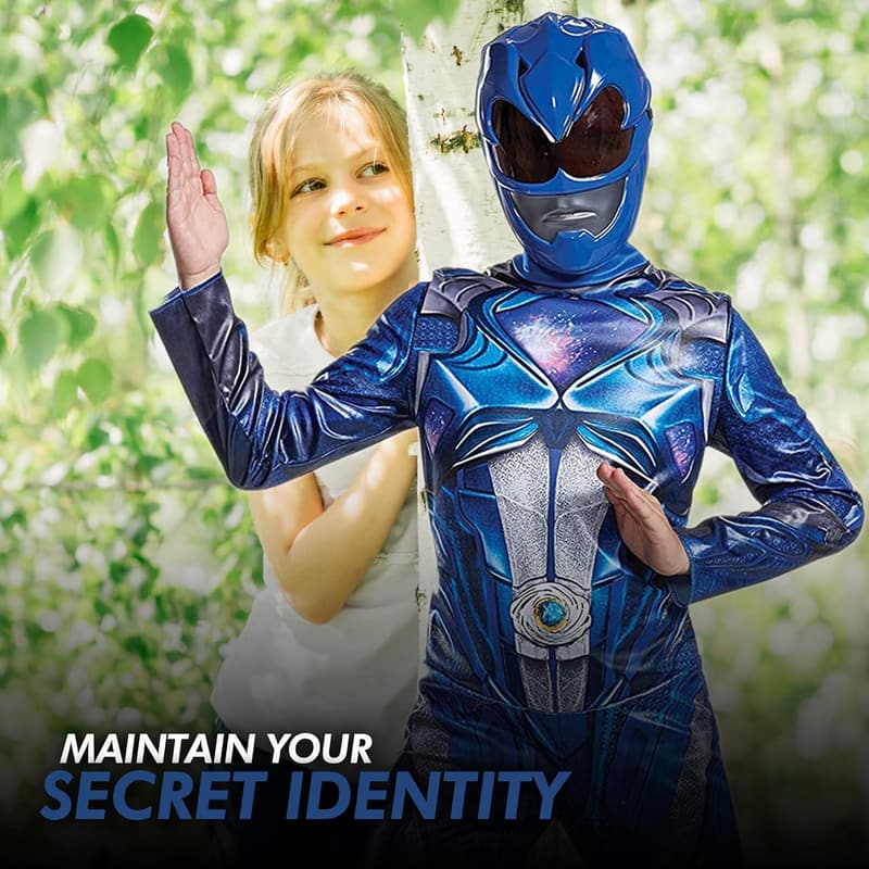 Kids' Blue Power Rangers Costume with Mask