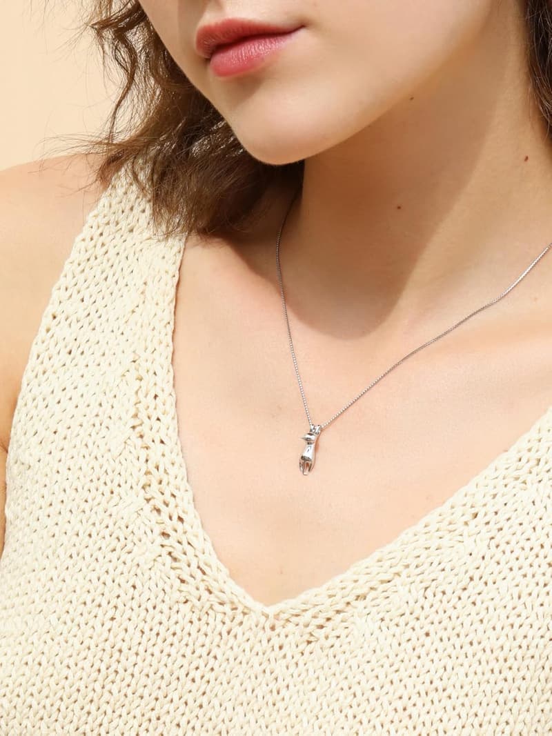 Sterling Silver Cat Necklace - Perfect Gift for Cat Moms