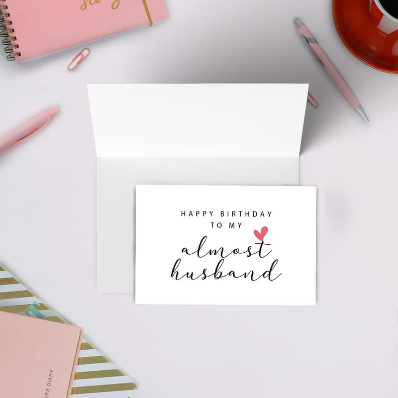 Happy Birthday Card for Fiancé - Future Husband Gift