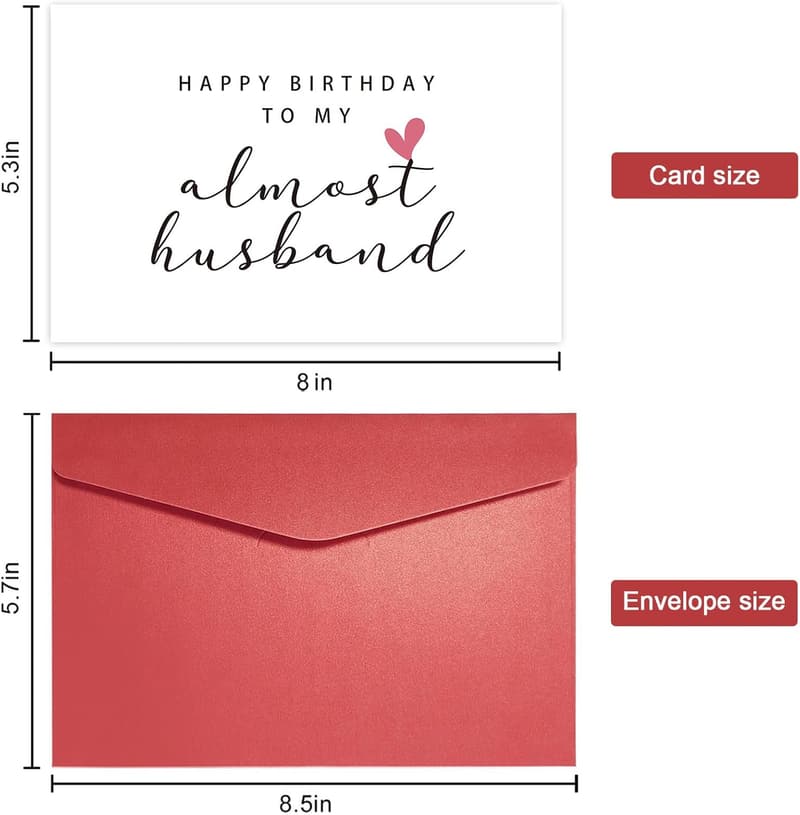 Happy Birthday Card for Fiancé - Future Husband Gift