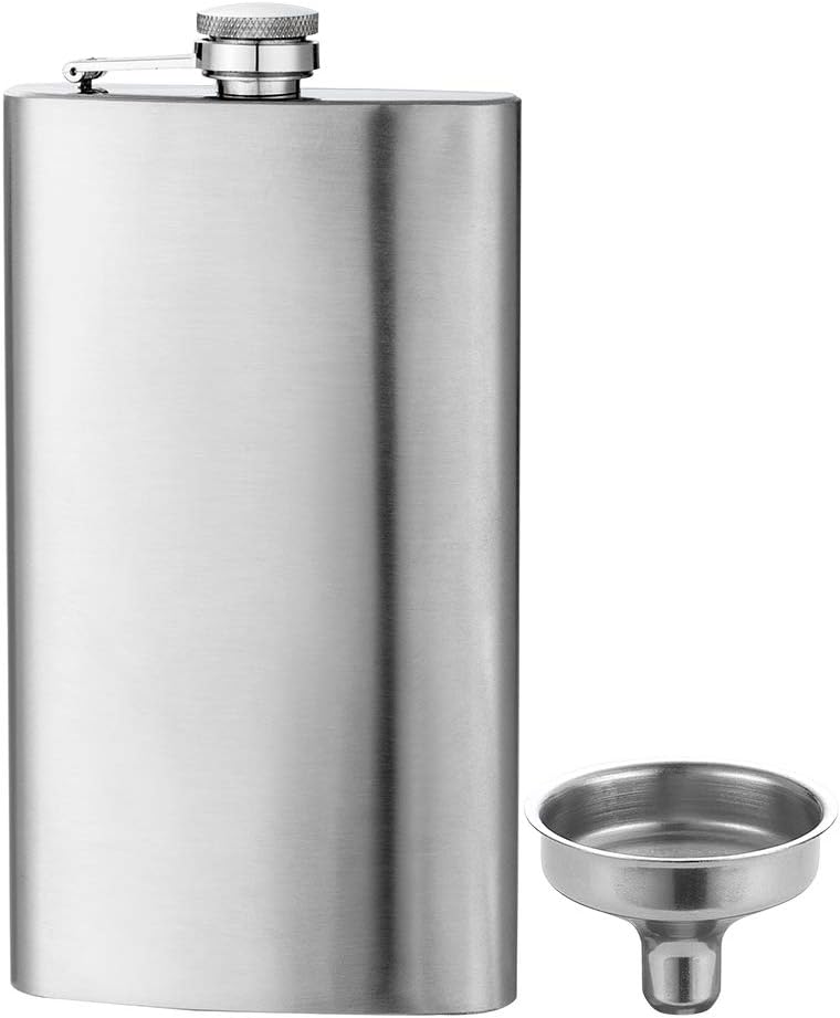 Leak-Proof 12oz Stainless Steel Hip Flask for Men