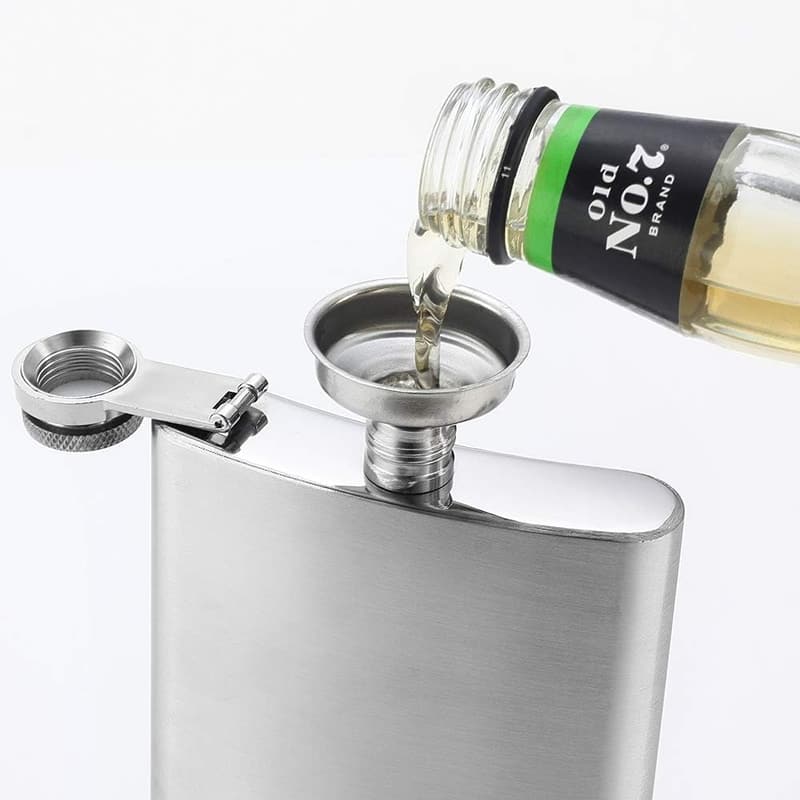 Leak-Proof 12oz Stainless Steel Hip Flask for Men