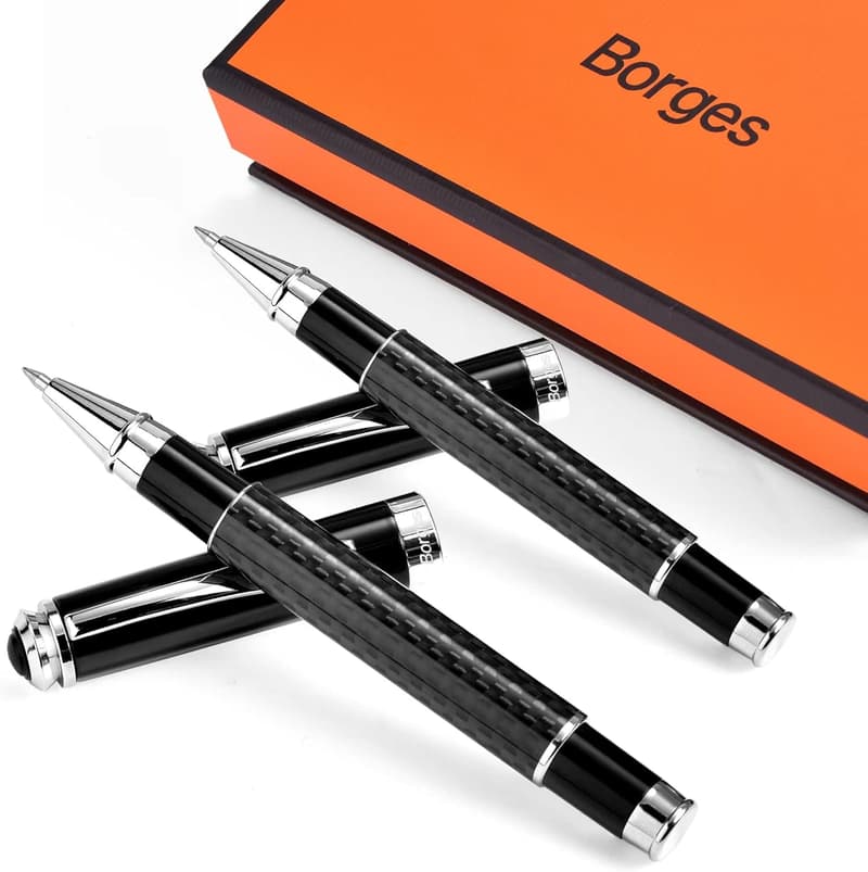 High-End Carbon Fiber Ballpoint Pen Set for Professionals