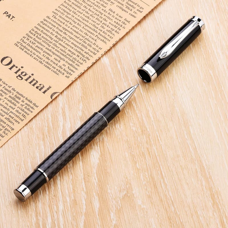 High-End Carbon Fiber Ballpoint Pen Set for Professionals